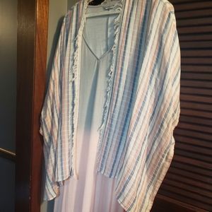 Womens XXL Ombre Maxi with Matching Kimono